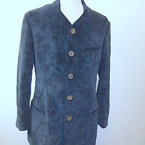 GIORGIO ARMANI COLLEZIONI blue velvet jacket